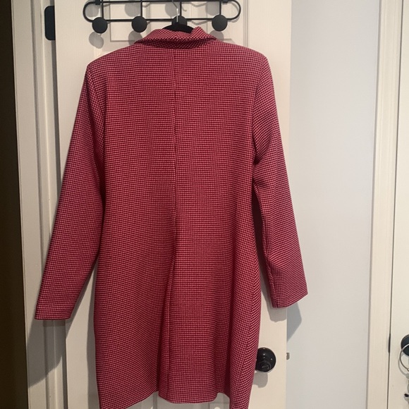 Zara Pink Houndstooth Blazer Dress - Picture 3 of 4